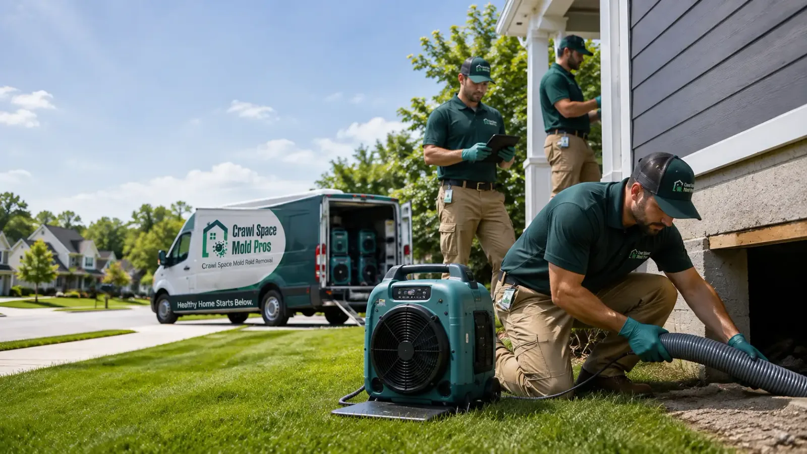Crawl Space Mold Removal in Middle Point, OH